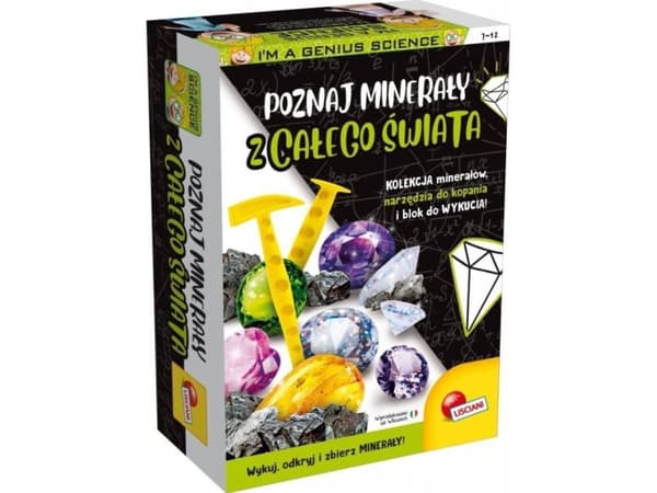 Lisciani Im a Genius Science Kit Discover minerals from around the world