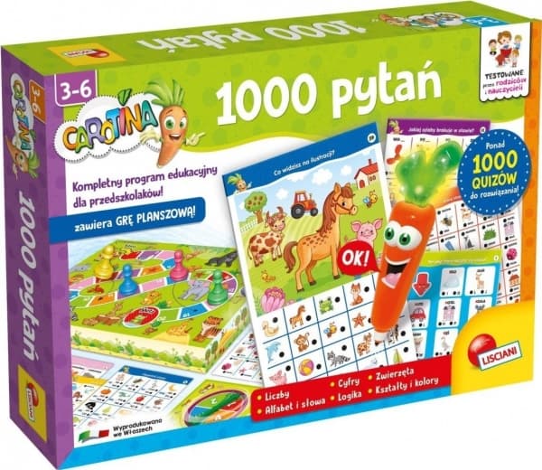 Lisciani Gra carotina palapeli 1000 kysymystä