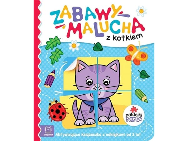 Aktivitetsbok med klistermärken Småbarnsspel med en kattunge 36272