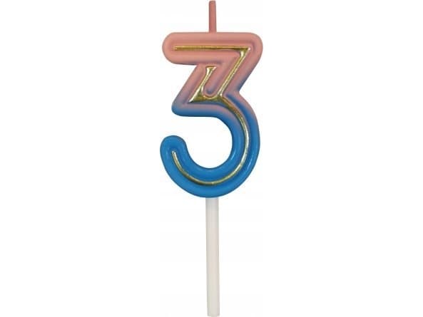 Nummerlys B&C Neon 3, 44x27x12mm, 1 stk. 7C-SCN3