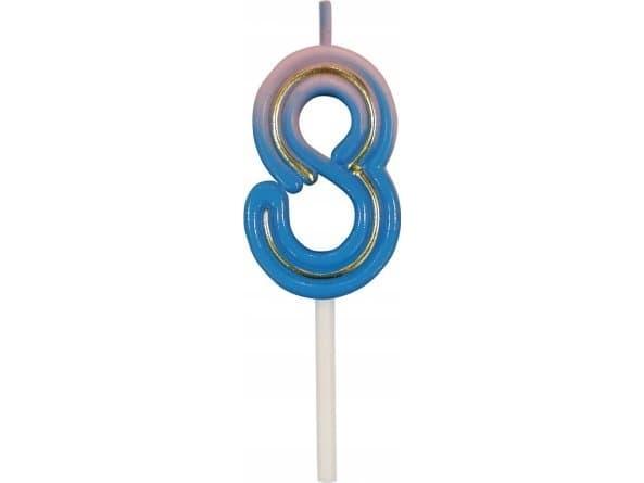 Nummerlys B&C Neon 8, 44x27x12mm, 1 stk. 7C-SCN8