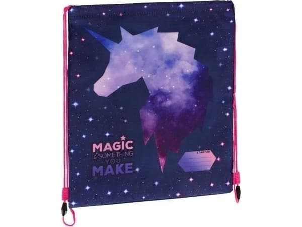 Galaxy Unicorn skulder skoleveske