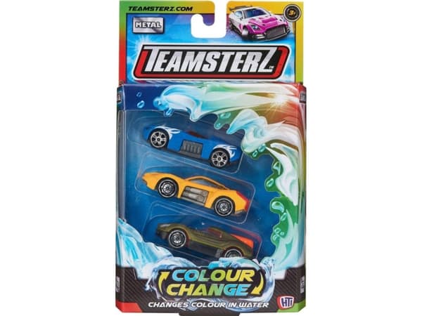 Teamsterz Colour Change die-cast bil - 3 pak