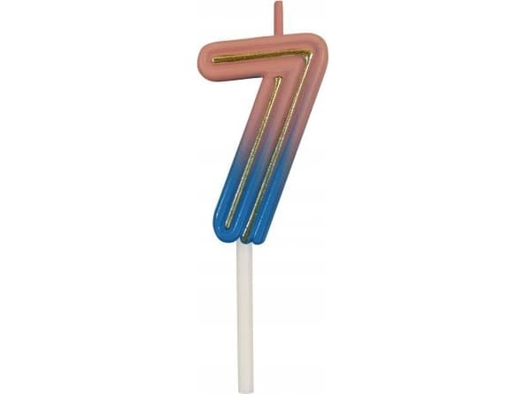 Nummerlys B&C Neon 7, 44x28x12mm, 1 stk. 7C-SCN7