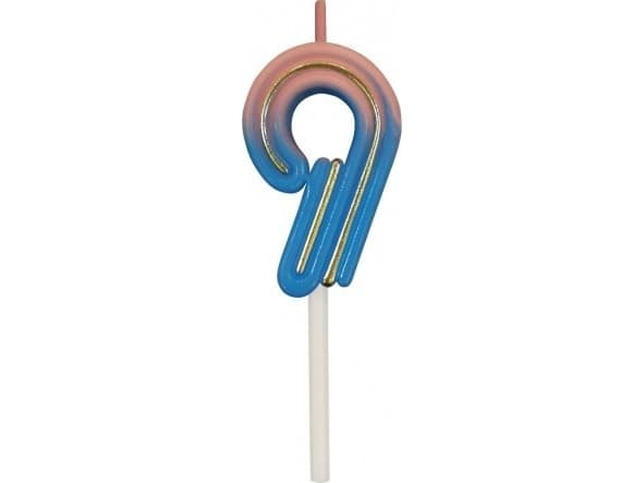 Nummerlys B&C Neon 9, 44x28x12mm, 1 stk. 7C-SCN9