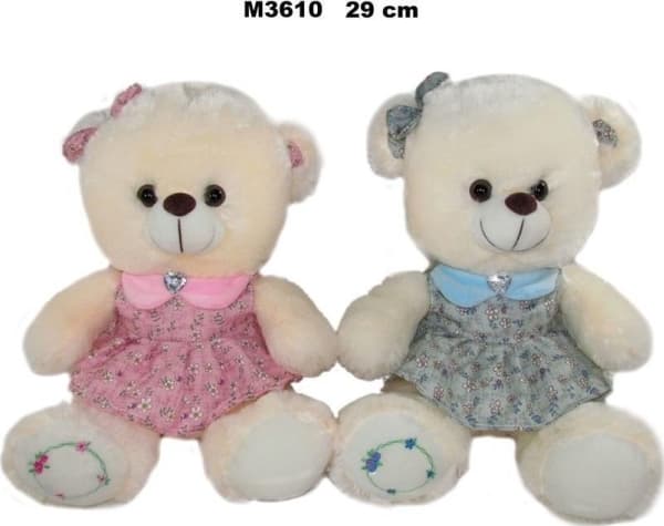 Bamse i kjole 29cm MIX