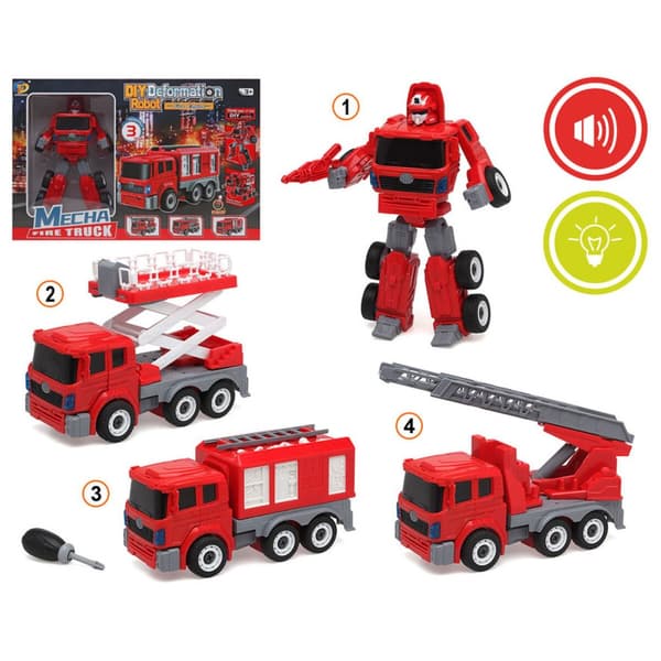 Transformers Lys Rød med lyd 53 x 34 cm