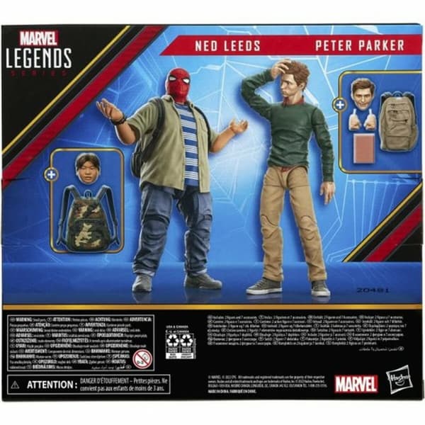 Action Figurer Hasbro Legends Series Spider-Man 60th Anniversary Peter Parker & Ned Leeds