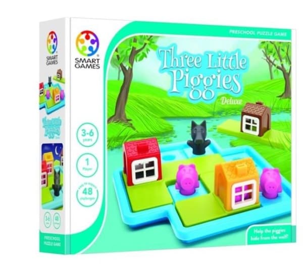 SmartGames Three Little Piggies - Deluxe, 3 vuosi/vuosia, Monivärinen