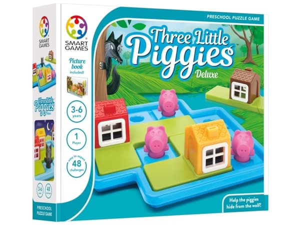 SmartGames Three Little Piggies - Deluxe, 3 vuosi/vuosia, Monivärinen