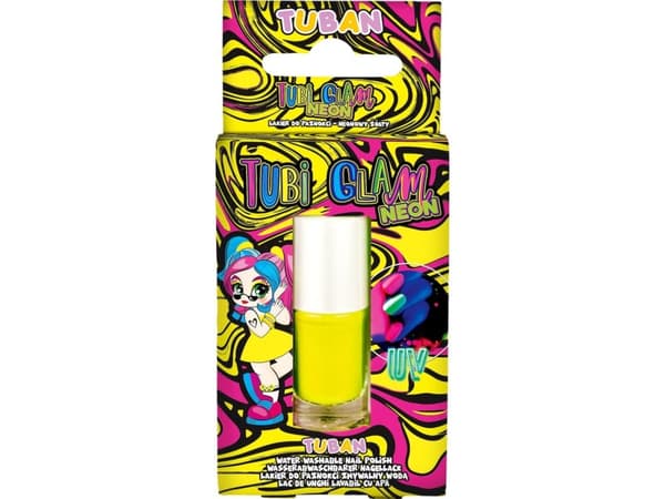 Tubi Glam nail polish - neon yellow 5ml