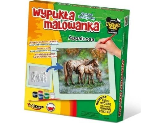Konvex målning Hästar - Appaloosa