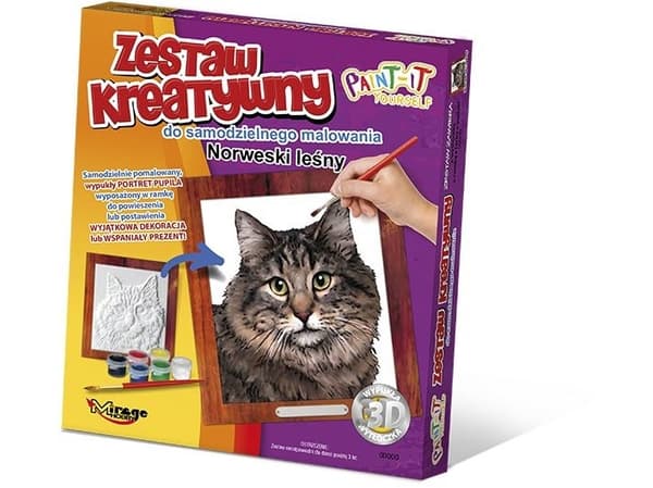 Mirage Norwegian forest cat paint set. 62004