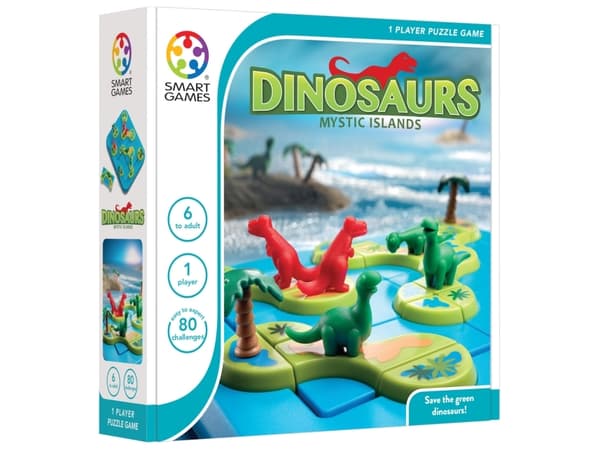 SmartGames Dinosaurs Mysterious Islands, 6 År, Multifärg