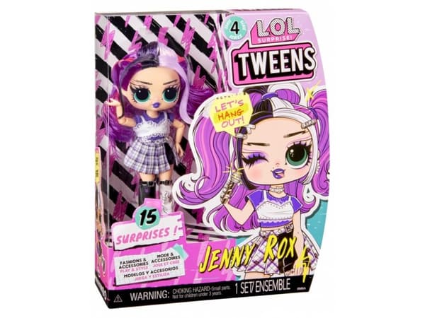 L.O.L. Surprise! Tweens S4 Doll- Jenny Rox, Modedocka, Honkoppling, 4 År, Pojke/flicka, 250 mm, Multifärg