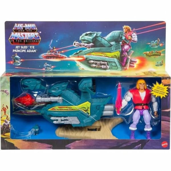 Action Figurer Mattel Masters of the Universe Set Prince Adam + Sky Sled