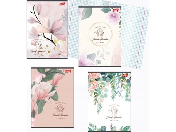 MAJEWSKI Zeszyt A5 60k krata laminerad ROMANTIC GARDEN med lokal lackblandning pris per 1 st