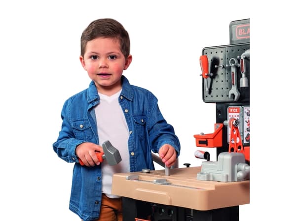 SMOBY Black & Decker Mega Workshop Plumber Painter 3in1 100 Accessories