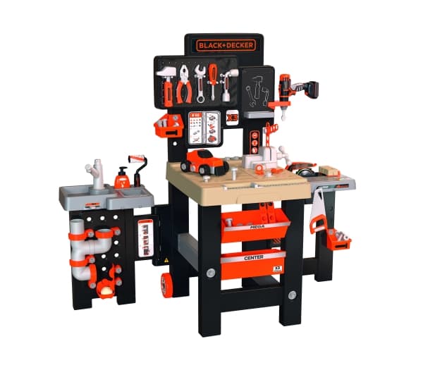 SMOBY Black & Decker Mega Workshop Plumber Painter 3in1 100 Accessories