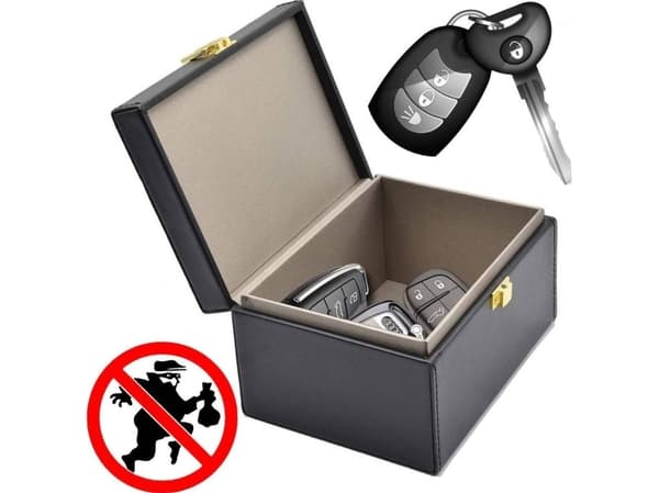 Hurtel Anti-tyveri boks for bilnøkler Telefon Radio Bølgeblokkering Faraday Box Faraday Cage Black