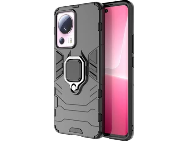 Hurtel Ring Armor tapauksessa Xiaomi 13 Lite panssaroitu tapauksessa magneettinen haltija rengas lajitella