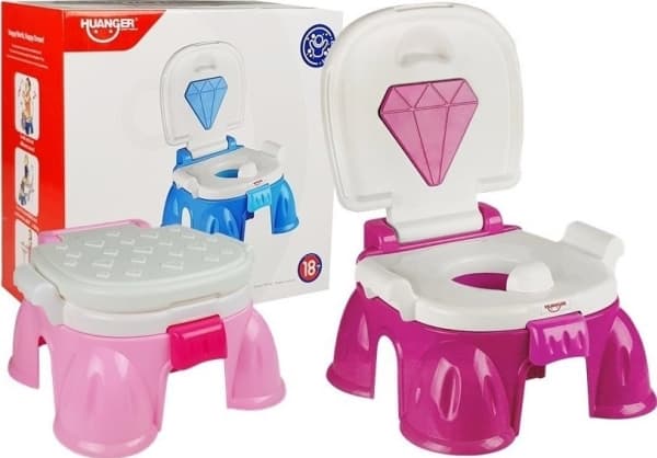 LeanToys Rosa pott för småbarn med diamant LEAN Toys