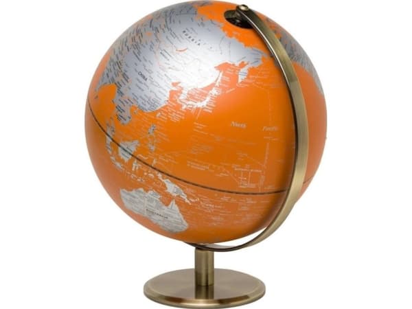 Globus podświetlany - Orange Globe Light 25cm