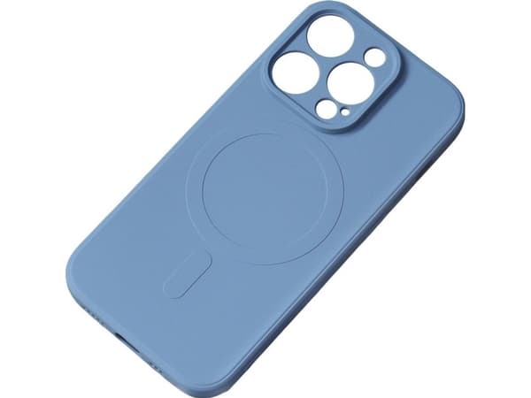 Hurtel Magnetic iPhone 14 Pro Silikonetui Magsafe - mørkeblå