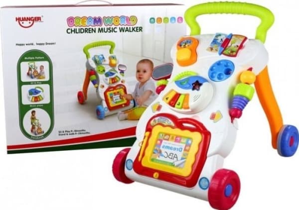 Lean Sport Pushchair Walker Telefon Piano 3in1 beskrivelse