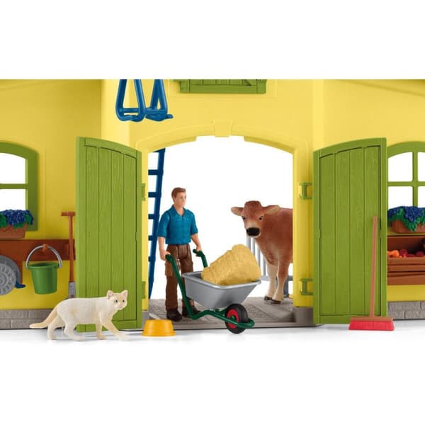 schleich® FARM WORLD Stor gård med djur och tillbehör 42605