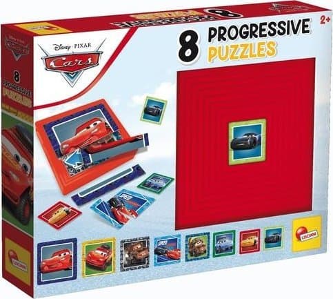 Lisciani LISCIANI PROGRESSIVT PUZZEL 8 BILAR
