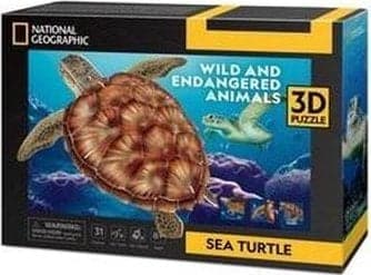 Cubic Fun CUBIC FUN PUSSEL 3D ŻÓŁW MARINE