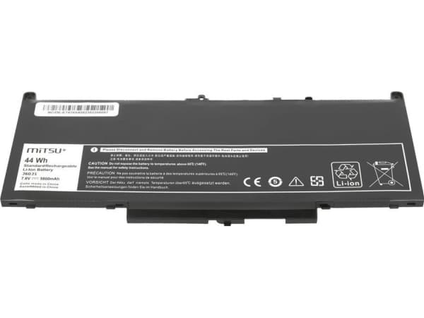 Mitsu notebook battery for Dell Latitude E7270, E7470 (7.4V-7.6V) (5800 mAh)