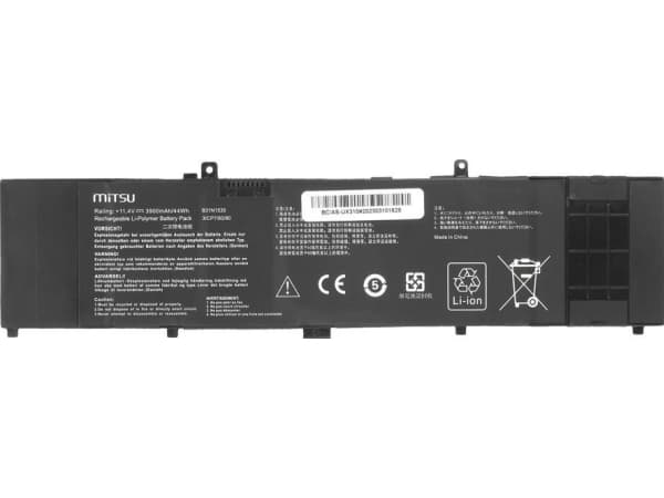 Mitsu kannettavan tietokoneen akku Asus Zenbook UX310, UX3410UA, UX410UA (11,4V) (3900 mAh)