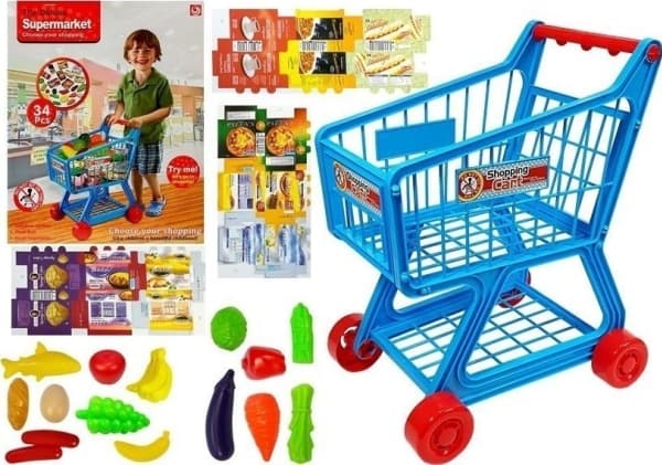 LeanToys 34 Elements Handlevogn for barn