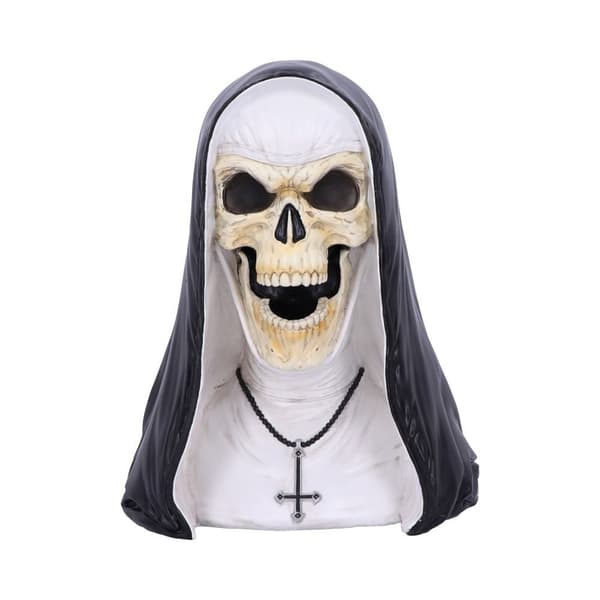 Nemesis Now - Sister Mortis - hemsk nunna skelettbyst 29 cm