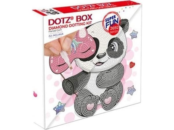 DIAMOND DOTZ DIAMOND DOTZ PANDA CORN DOTZ BOX