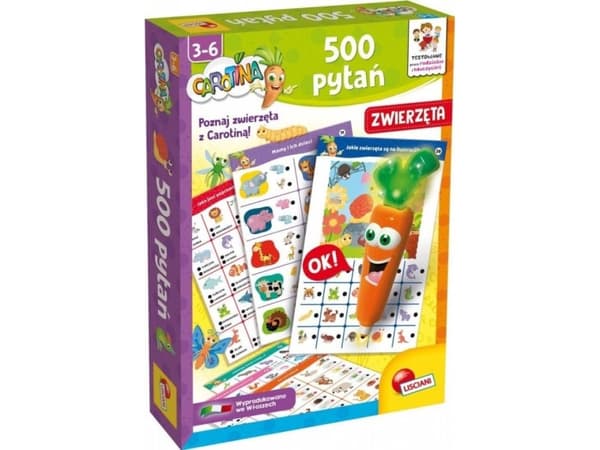 Lisciani LISCIANI CAROTINA 500 FRÅGOR DJUR