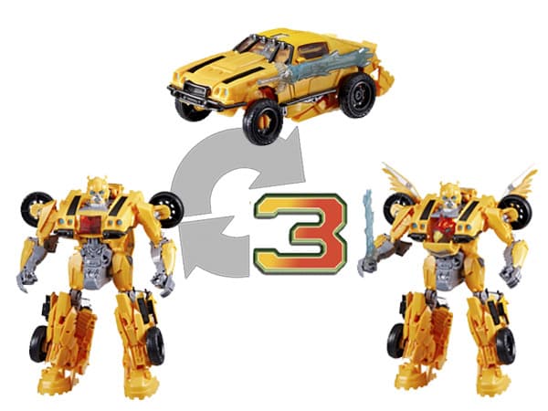 Transformers : Rise of the Beasts Beast-Mode Bumblebee, 6 vuosi/vuosia, Tuottaa ääntä, Muovi, Keltainen, 550 g