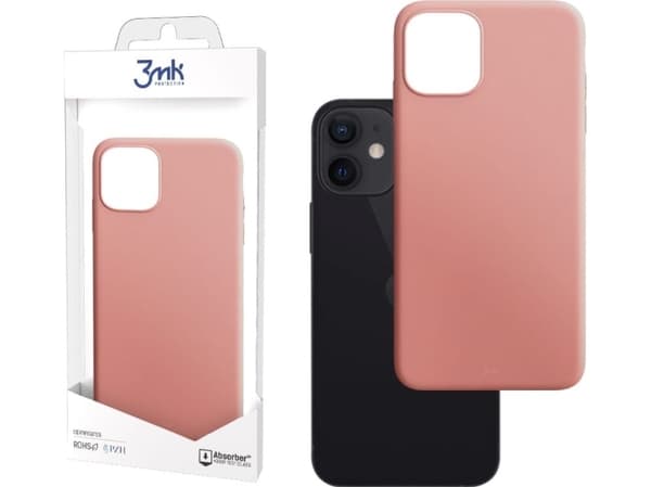 iPhone 13-deksel fra 3mk Matt Case-serien - rosa