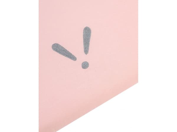 Piapimo spjälsängslakan 60 x 120 cm rosa med broderi SleepSweet-kollektionen