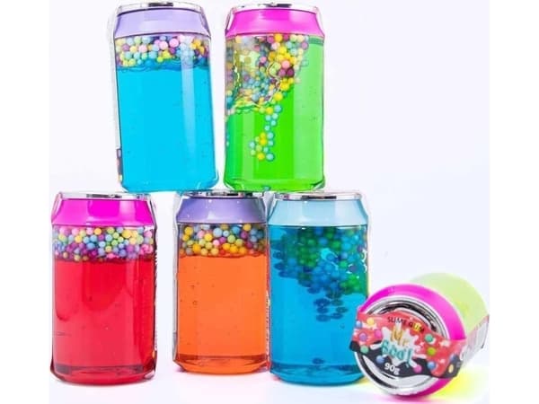 Octo Glutek Slime Cola tölkki palloilla 90g MIX