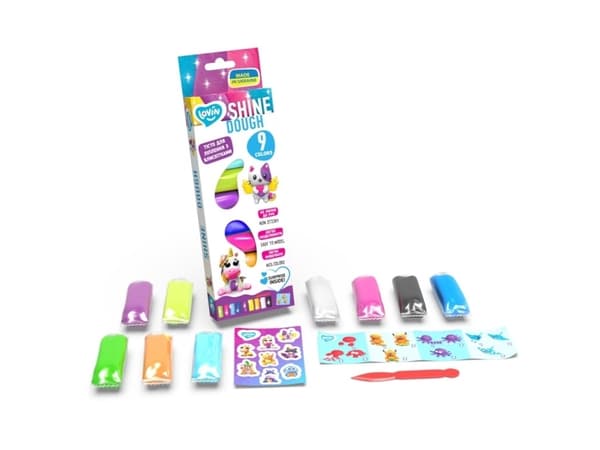 Lovin 9 Colors Shine Play Dough Set