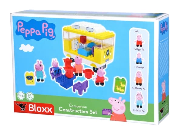 BIG Bloxx Gurli Gris Camper med 54 delar och 4 figurer