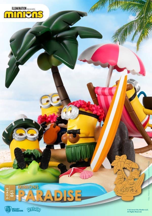 Beast Kingdom - Universal - Diorama-051 - Minionernas paradis - 15cm