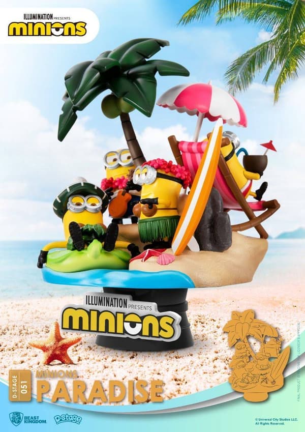 Beast Kingdom - Universal - Diorama-051 - Minionernas paradis - 15cm