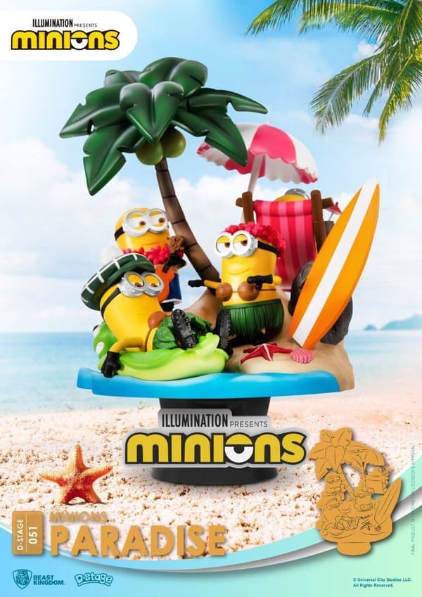 Beast Kingdom - Universal - Diorama-051 - Minionernas paradis - 15cm