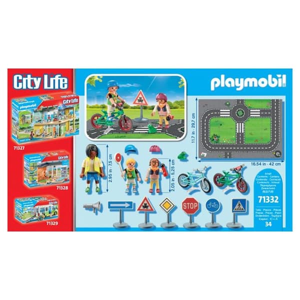 PLAYMOBIL - Trafiksäkerhetsklass - Röd - 71332