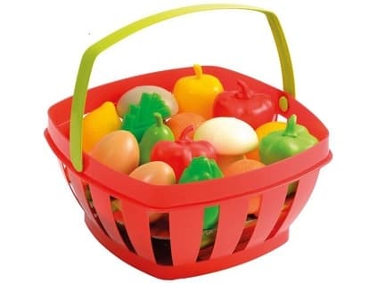 Korg med frukt och grönsaker 23cm