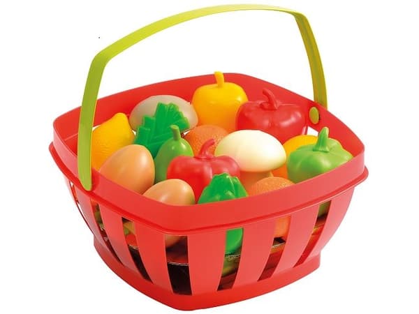 Korg med frukt och grönsaker 23cm